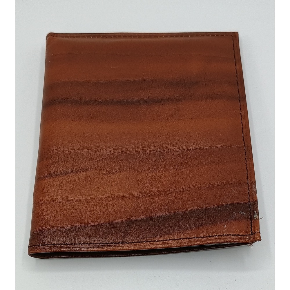 Vintage‎ 5x4" Brown Mens BIFOLD Large Wallet Polyethylene